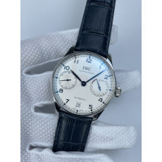 (준비완료/특급배송)NO.2536/ZF공장 IWC 포르투기즈 부엉이 화이트다이얼 블루핸즈