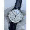 (준비완료/특급배송)NO.3161/ZF공장 V3 IWC IW3716 포루트기저 화이트다이얼 블루핸즈 가죽