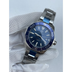 (준비완료/특급배송)NO.4215/신공장 태그호이어 아쿠아레이서 43MM 블루 브슬